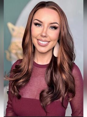 Shayla by Chelsey Smith Crowns  Women's Wig with Warm Highlights
